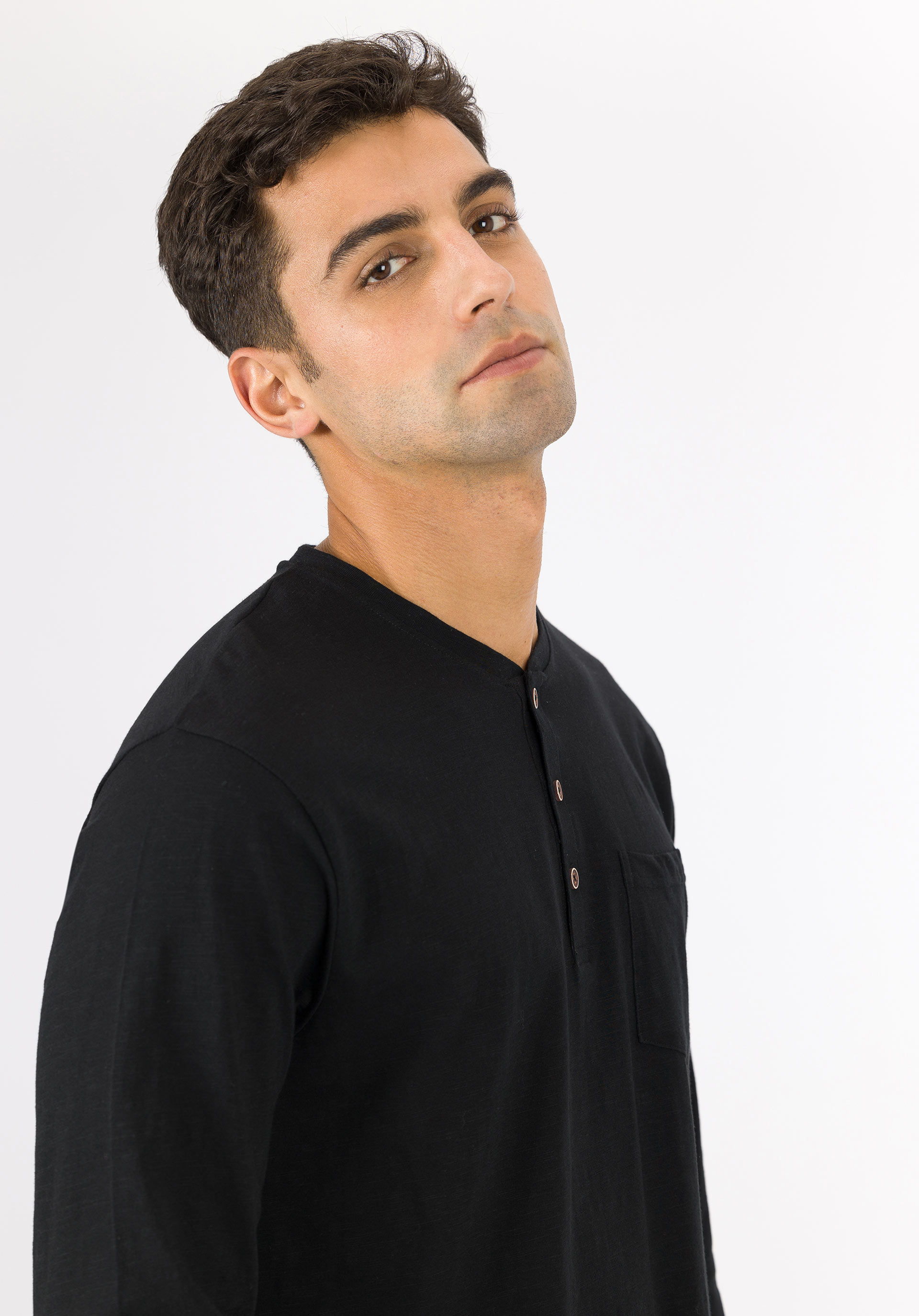 T-shirt Manga Comprida Preto
