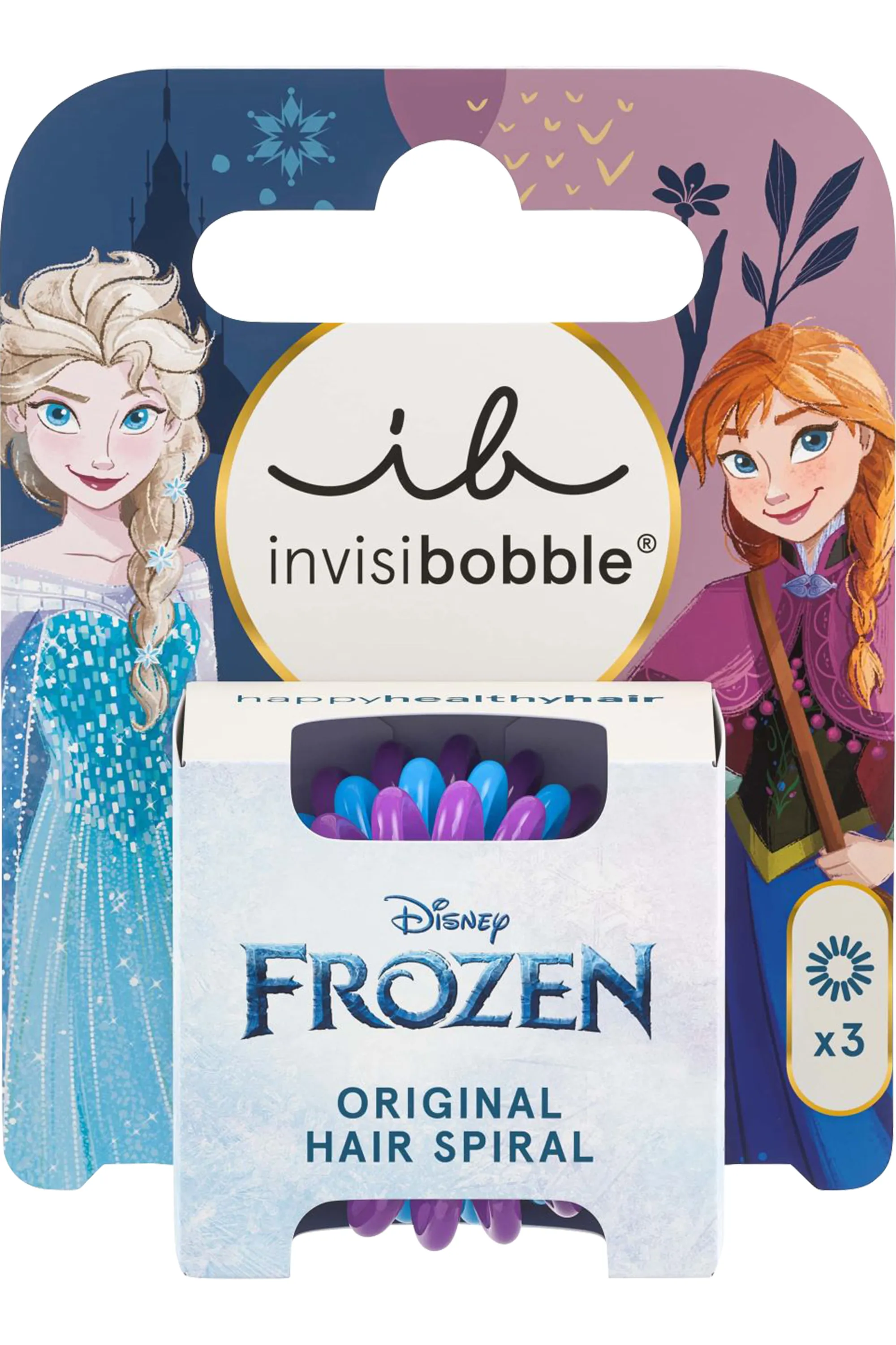 Invisibobble Trio d’élastiques à spirale La Reine des Neiges