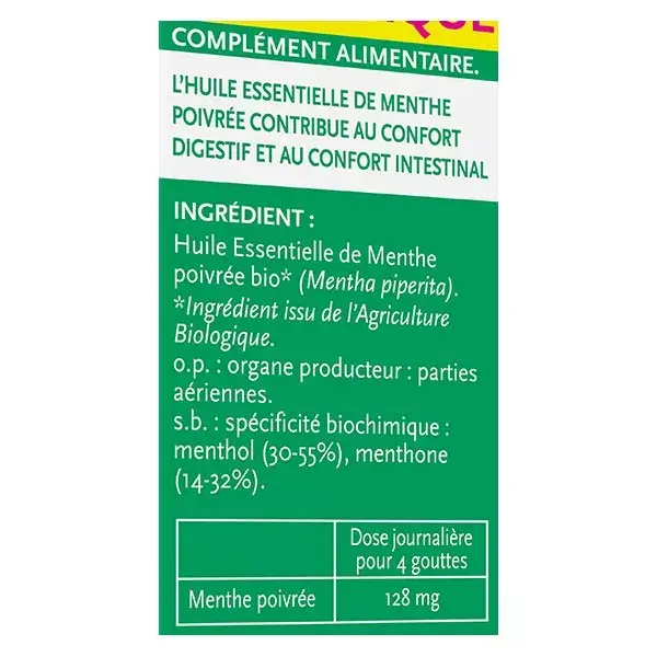 Phytosun Arôms Huile Essentielle Menthe Poivrée Bio 30ml