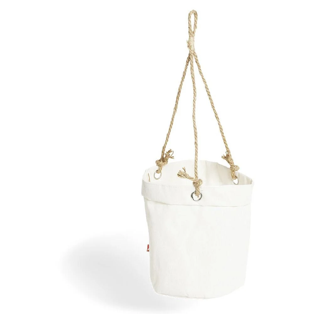 Pot suspendu en tissu avec poignées Ø20xH53cm