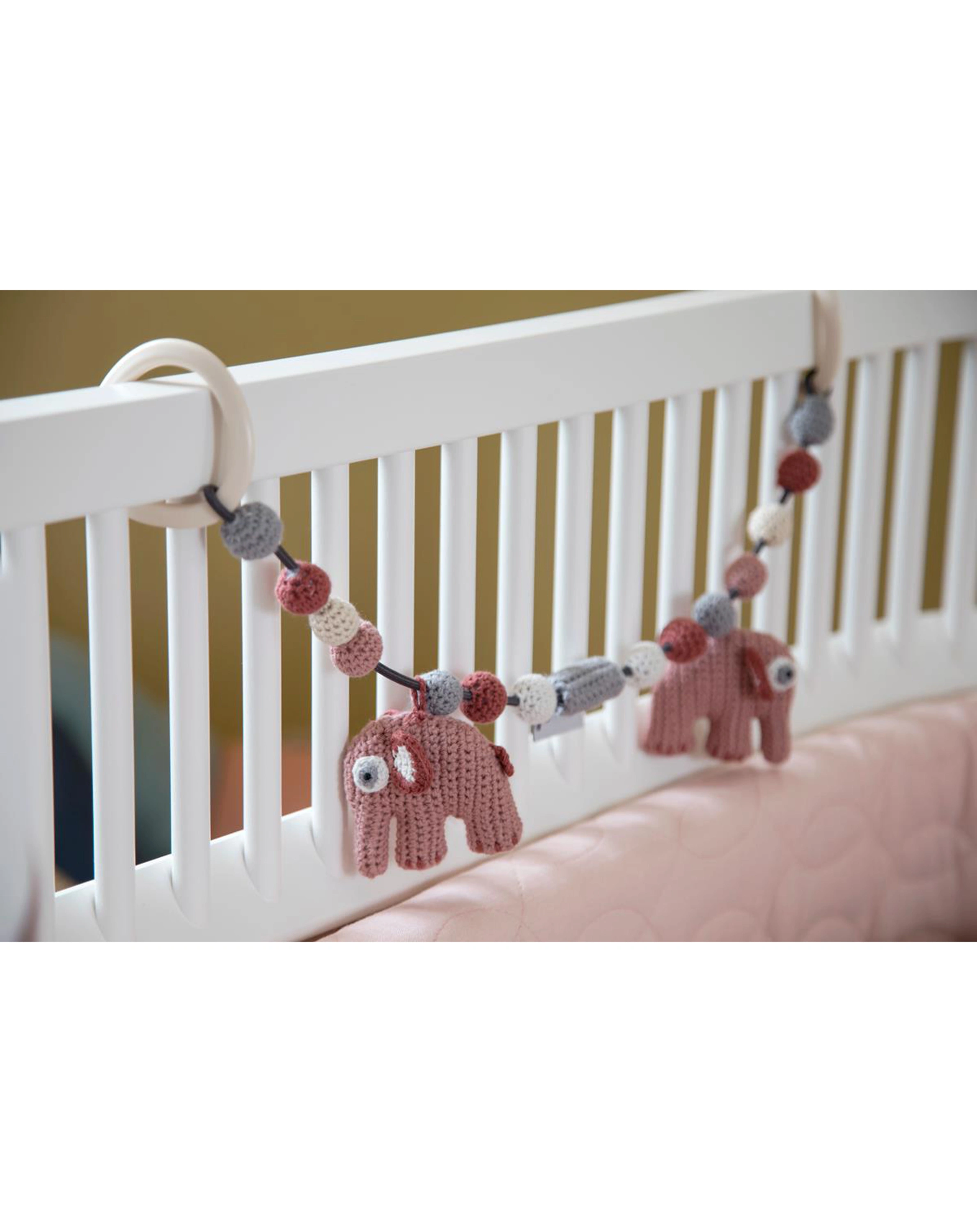 Kinderwagenkette FANTO DER ELEFANT in blossom pink