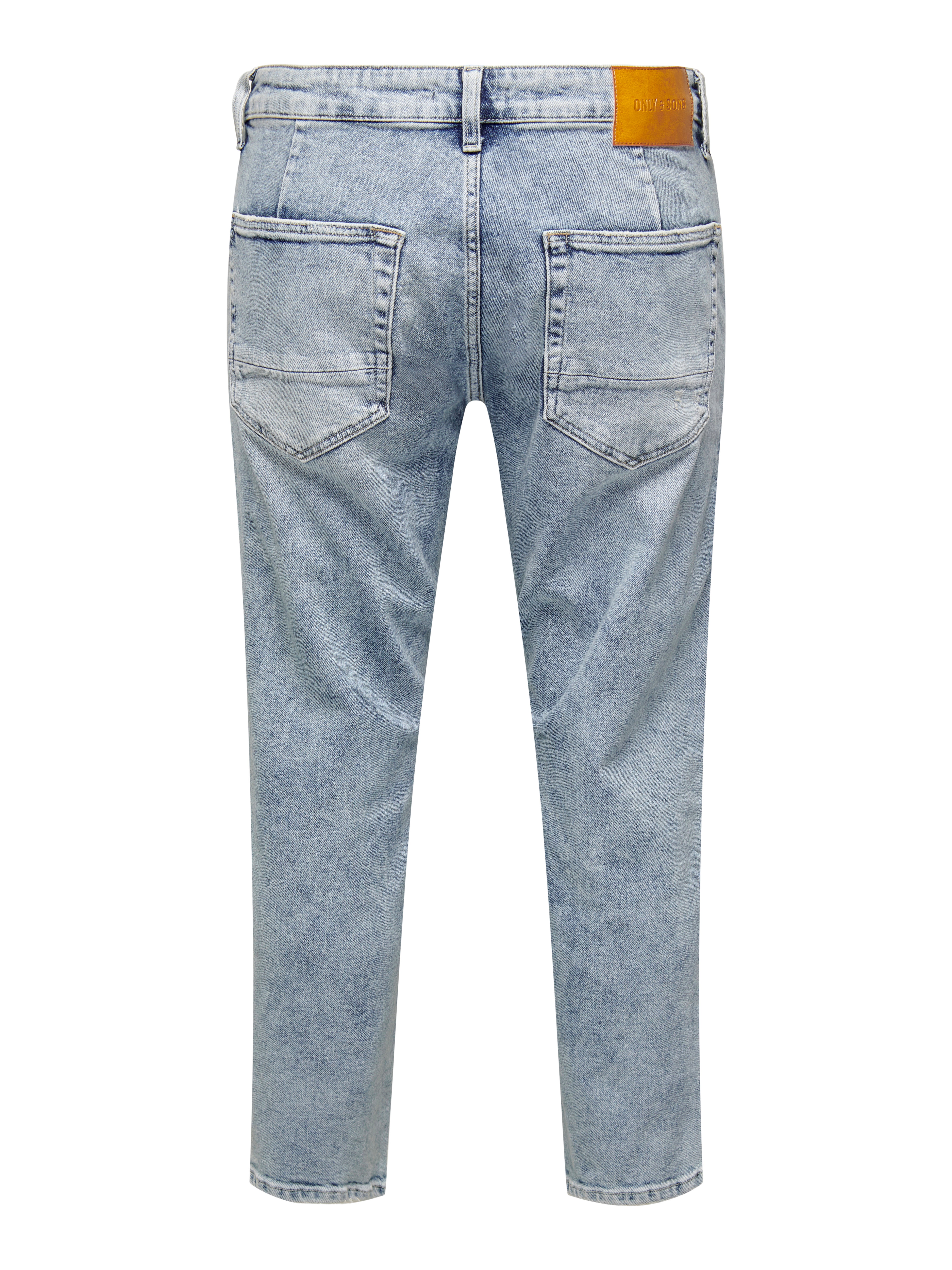 ONSAVI Niedrige Taille Verjüngt Jeans Blue Denim