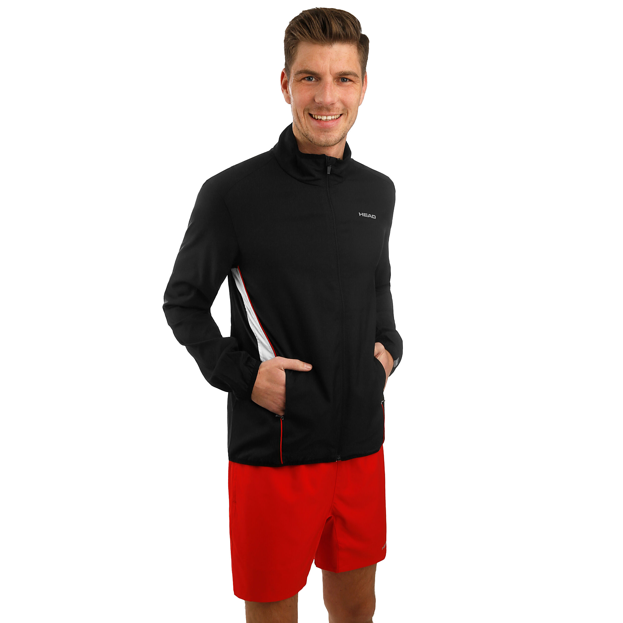 HEAD Club 7in Shorts Hommes - Rouge , Argent