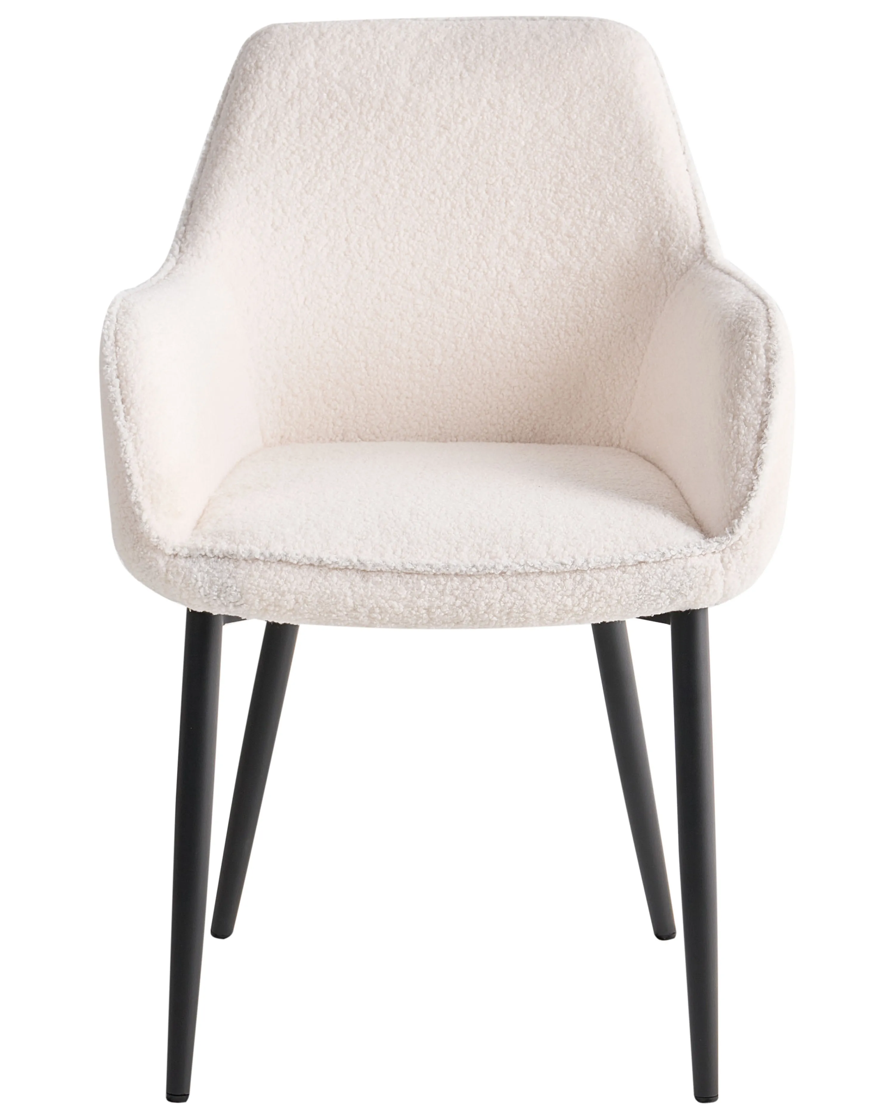 Set van 2 eetkamerstoelen ALDEN Bouclé Wit
