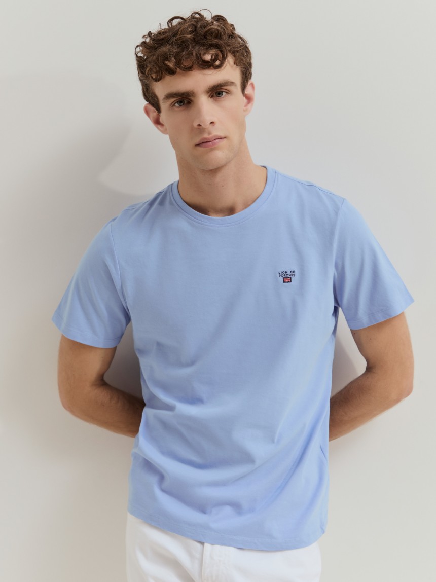 T-shirt básica em algodão