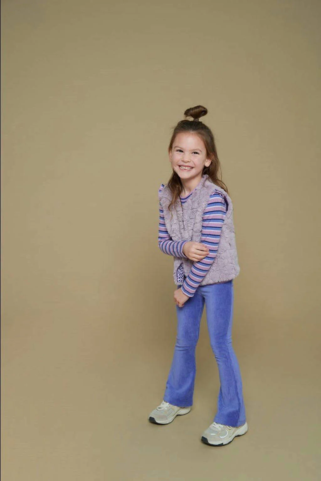 Jubel fluwelen flared broek lila