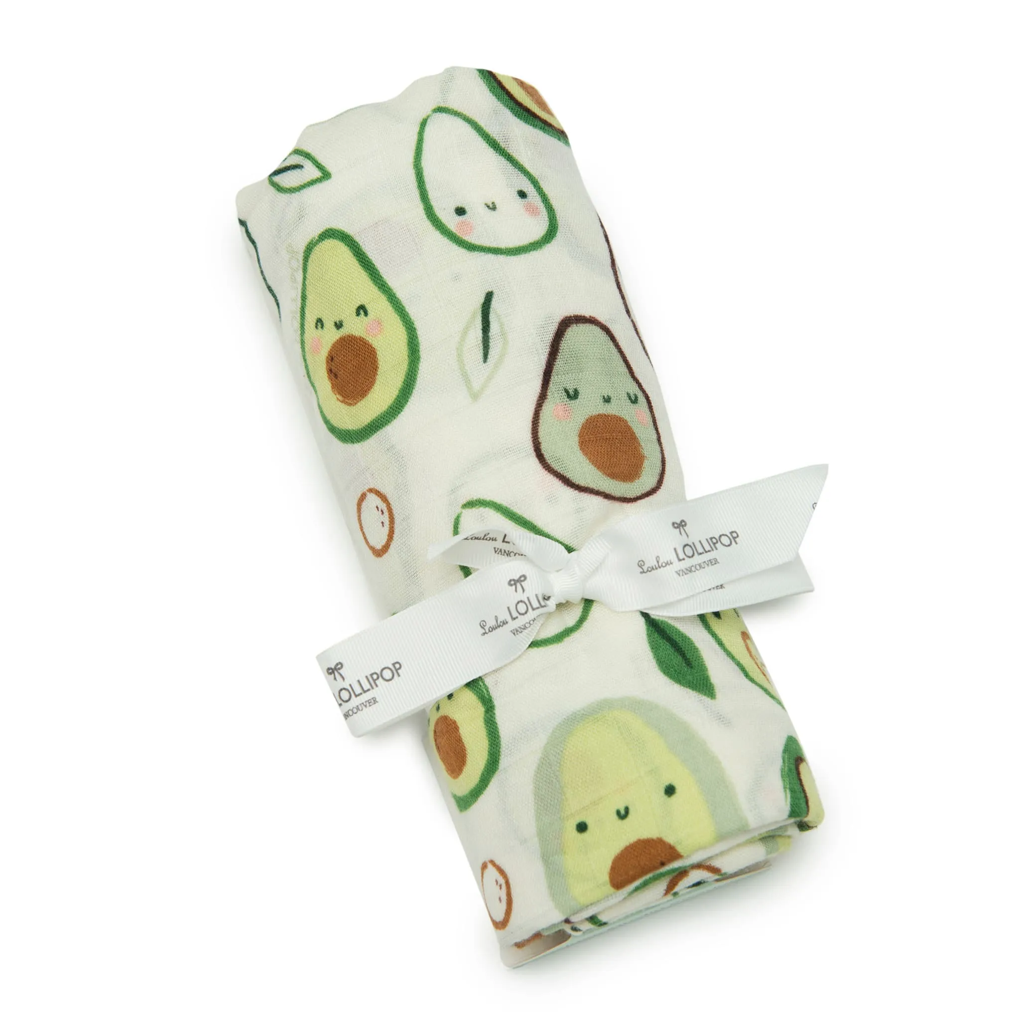 Loulou Lollipop Couverture Mousseline Bambou - Avocat