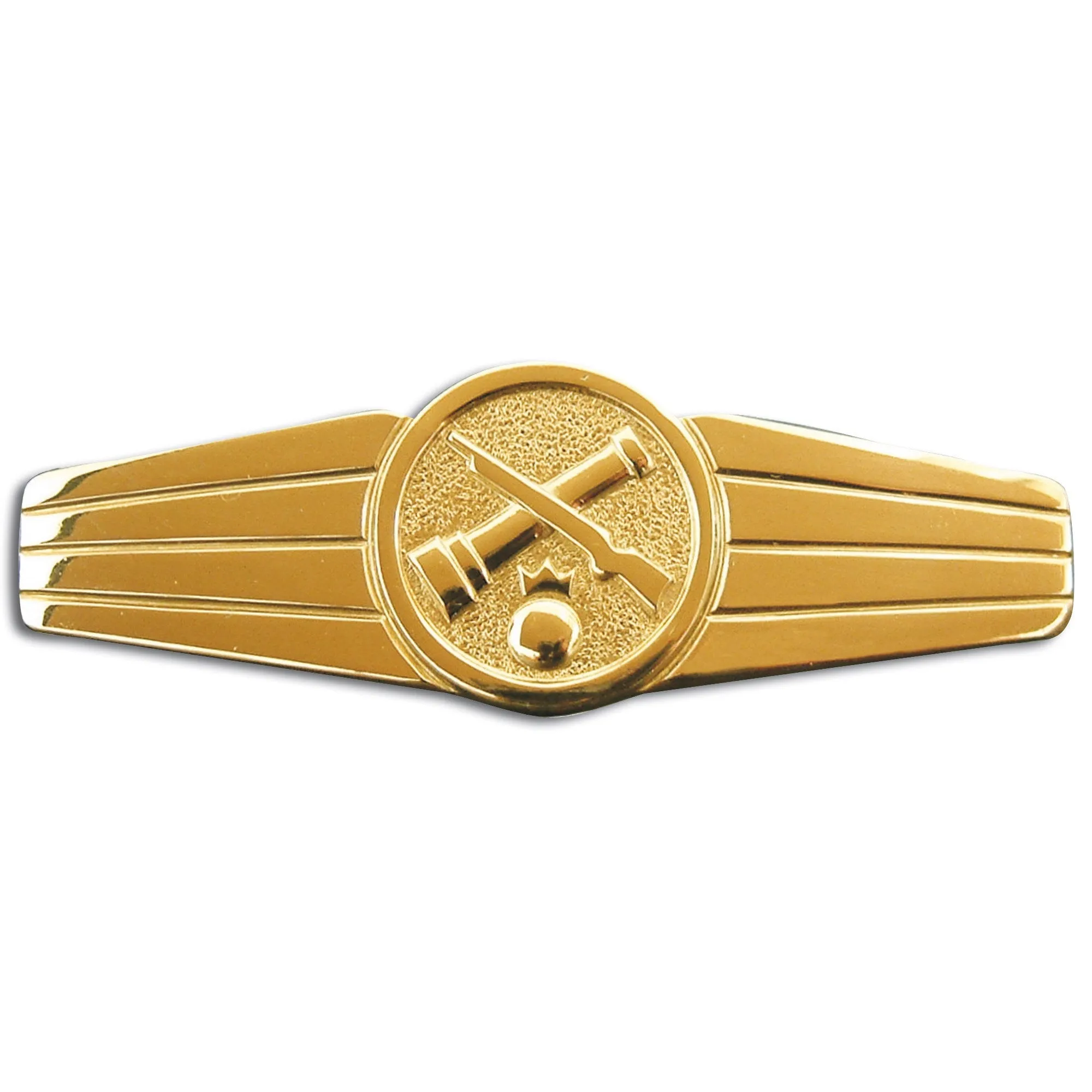 Bundeswehr Original -  Abzeichen BW Rohrwaffenpersonal Metall
