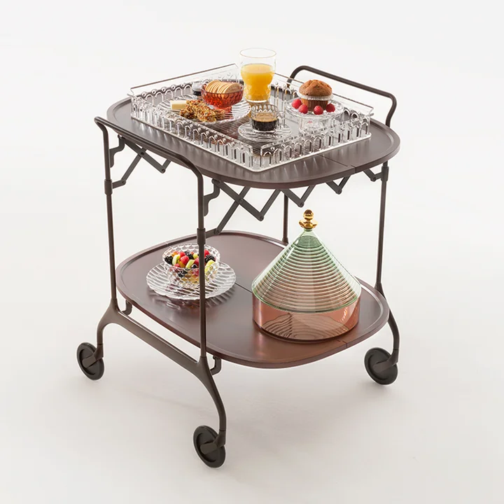 Kartell - Gastone Servierwagen, monochrom pflaume matt