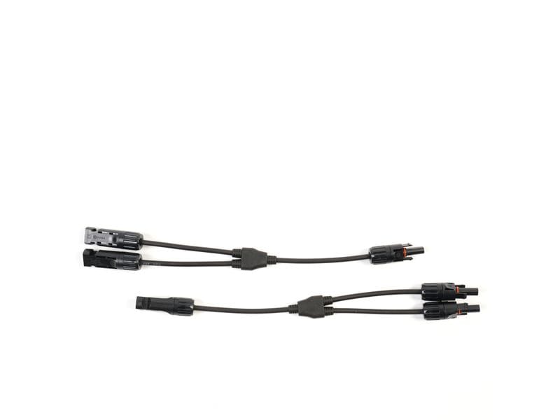 WATTSTUNDE MC4 Y-Stecker-Set MC4.2 Y-Stecker Verteiler-Set zur Parallelverschaltung von 2 Solarmodulen
