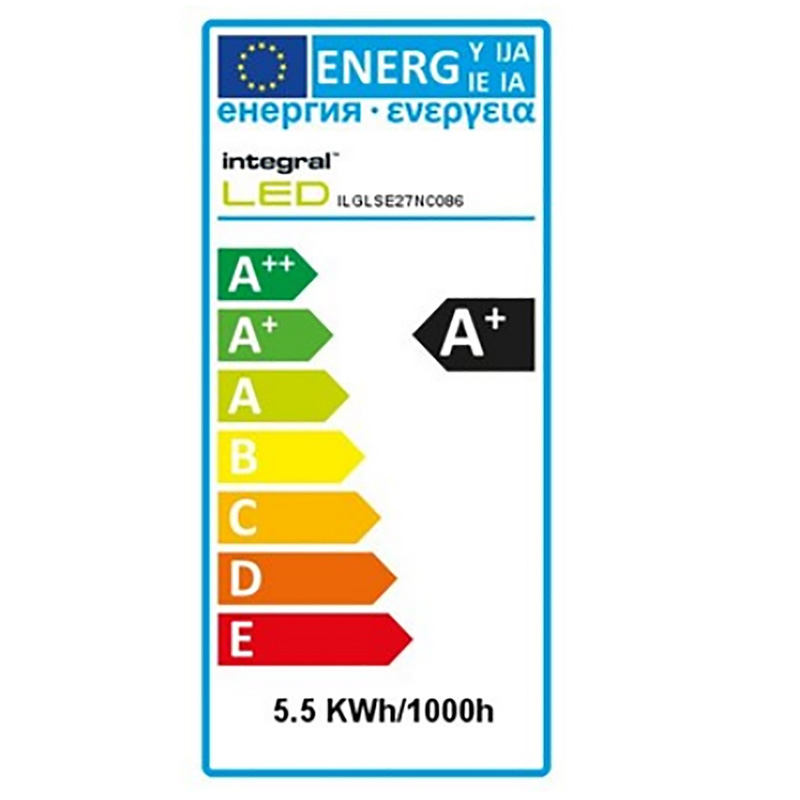 Integral LED lamp standaard mat E27 5.5W 470lm 2700K