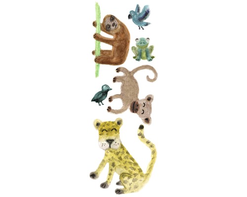 Muurstickers met jungledieren