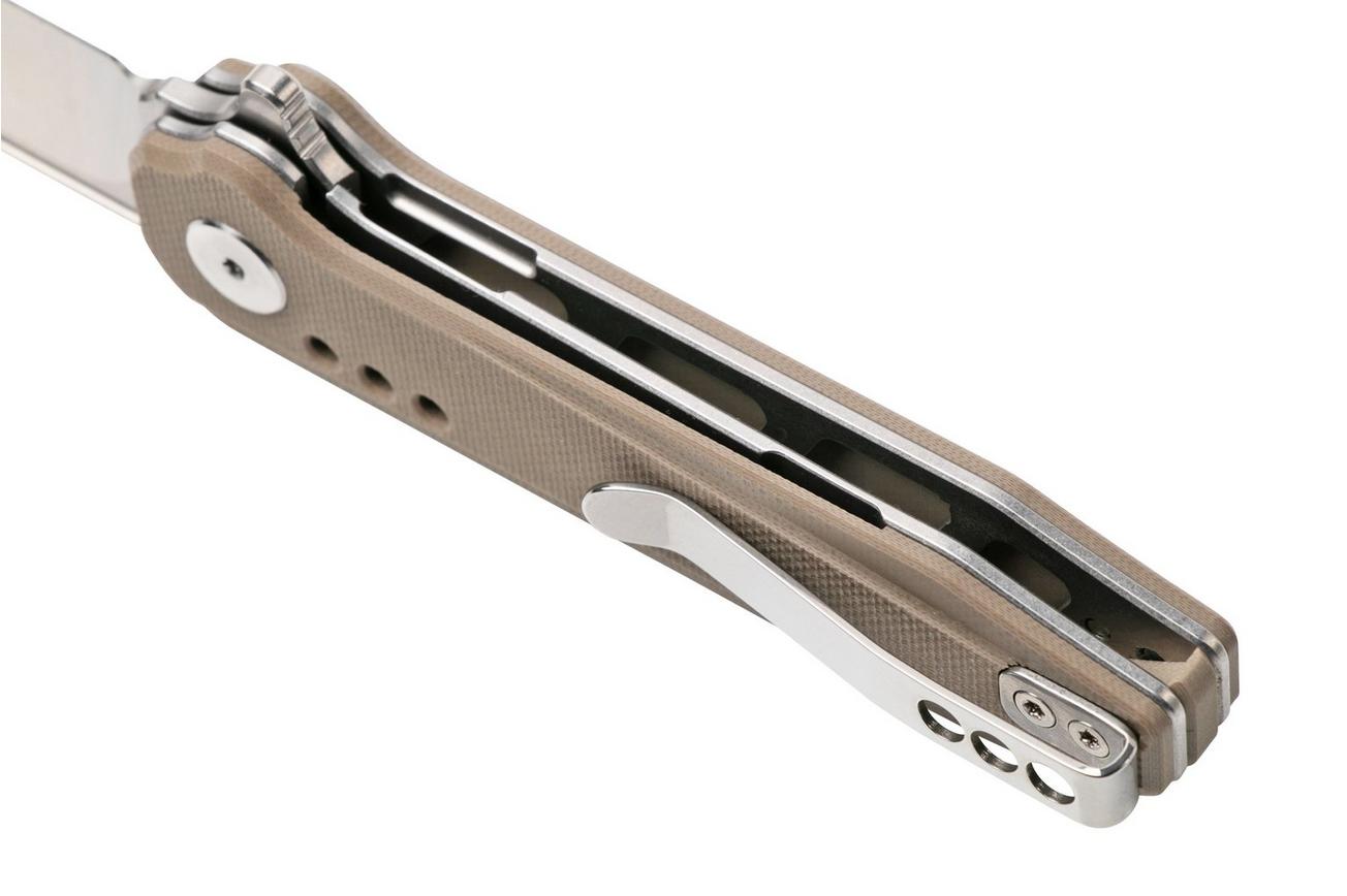 Bestech Syntax BG41B Stonewashed, Beige G10 zakmes