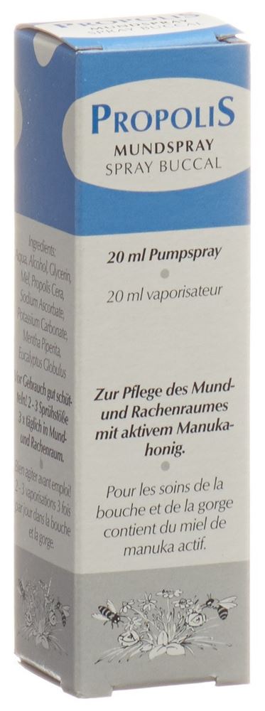 Propolis Mundspray mit aktiven Manukahonig Spr 20 ml