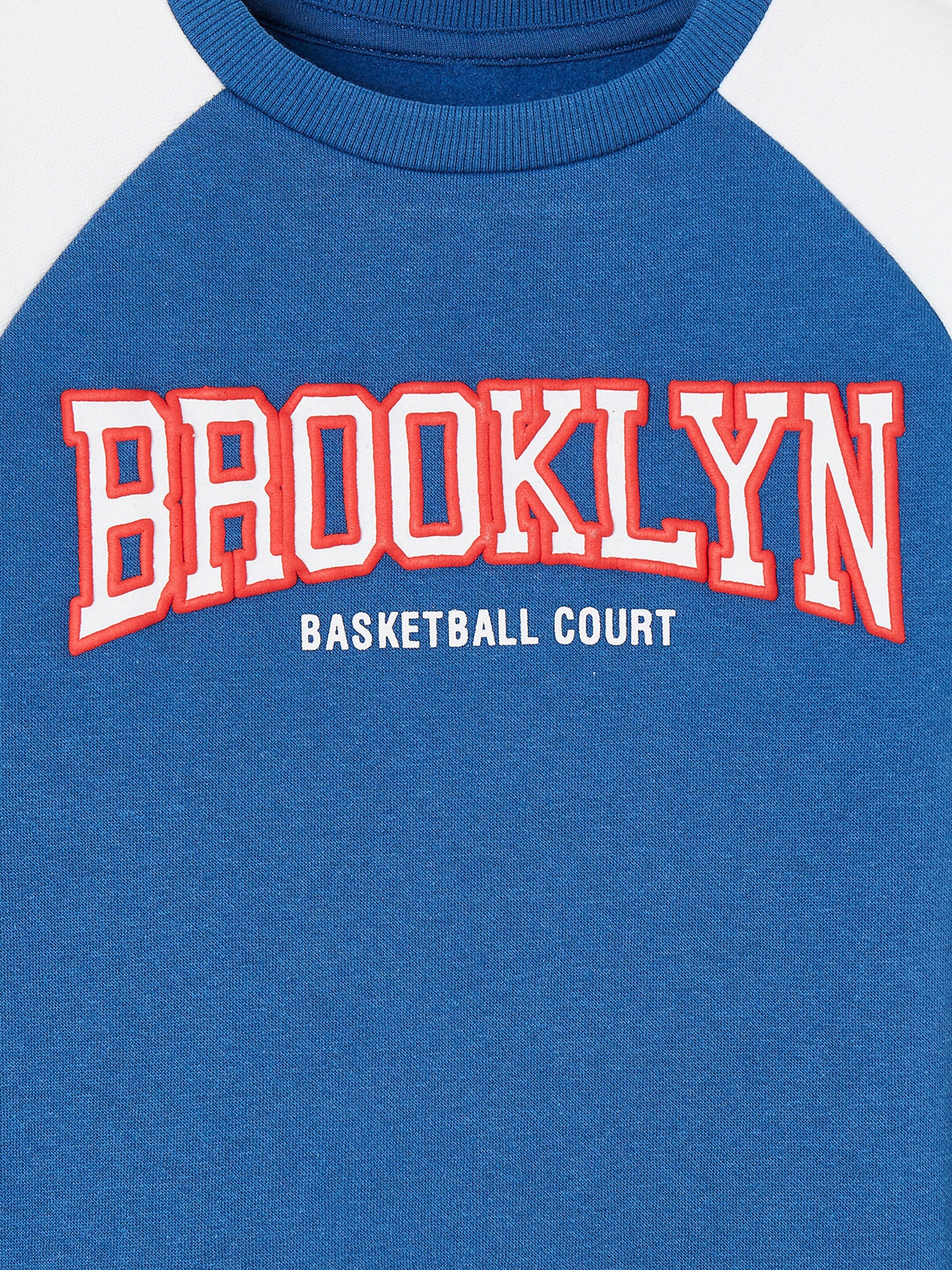 Vertbaudet Jungen Sport-Sweatshirt, Brooklyn königsblau