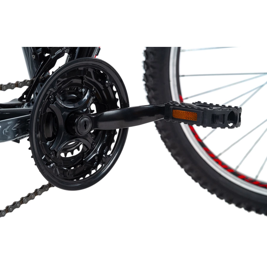KS Cycling Mountainbike Fully ATB 26 Topeka Grau-Rot