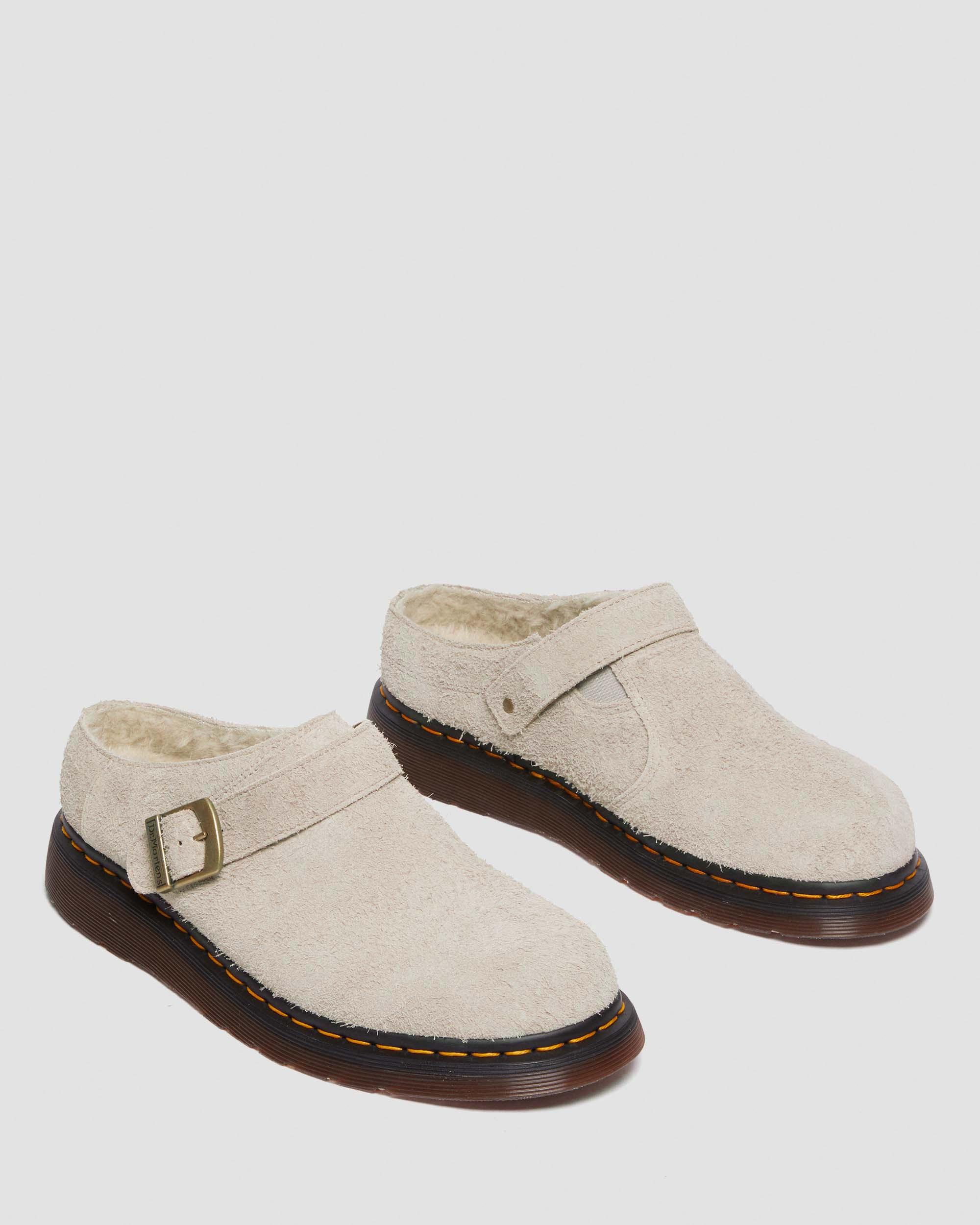 Isham Faux Shearling Lined Suede Slingback Mules