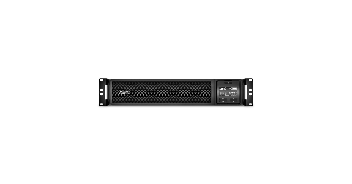 APCSmart-UPS On-Line 1 kVA SRT1000RMXLI ups  (Zwart, 1 kW, 2U, 6x C13 uitgang, SmartSlot, Verlengde runtime, Rail kit inbegrepen)