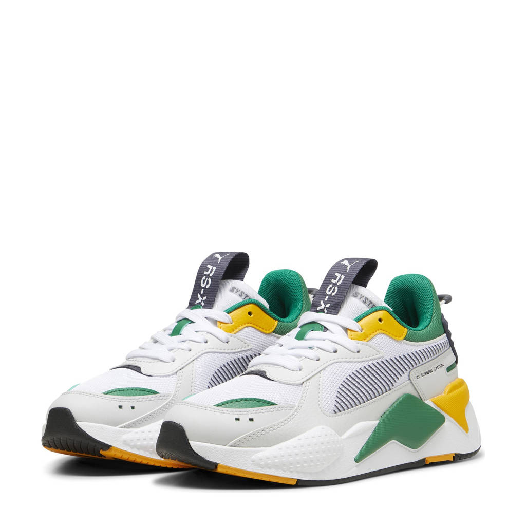 Puma RS-X Geeksneakers wit/groen/geel