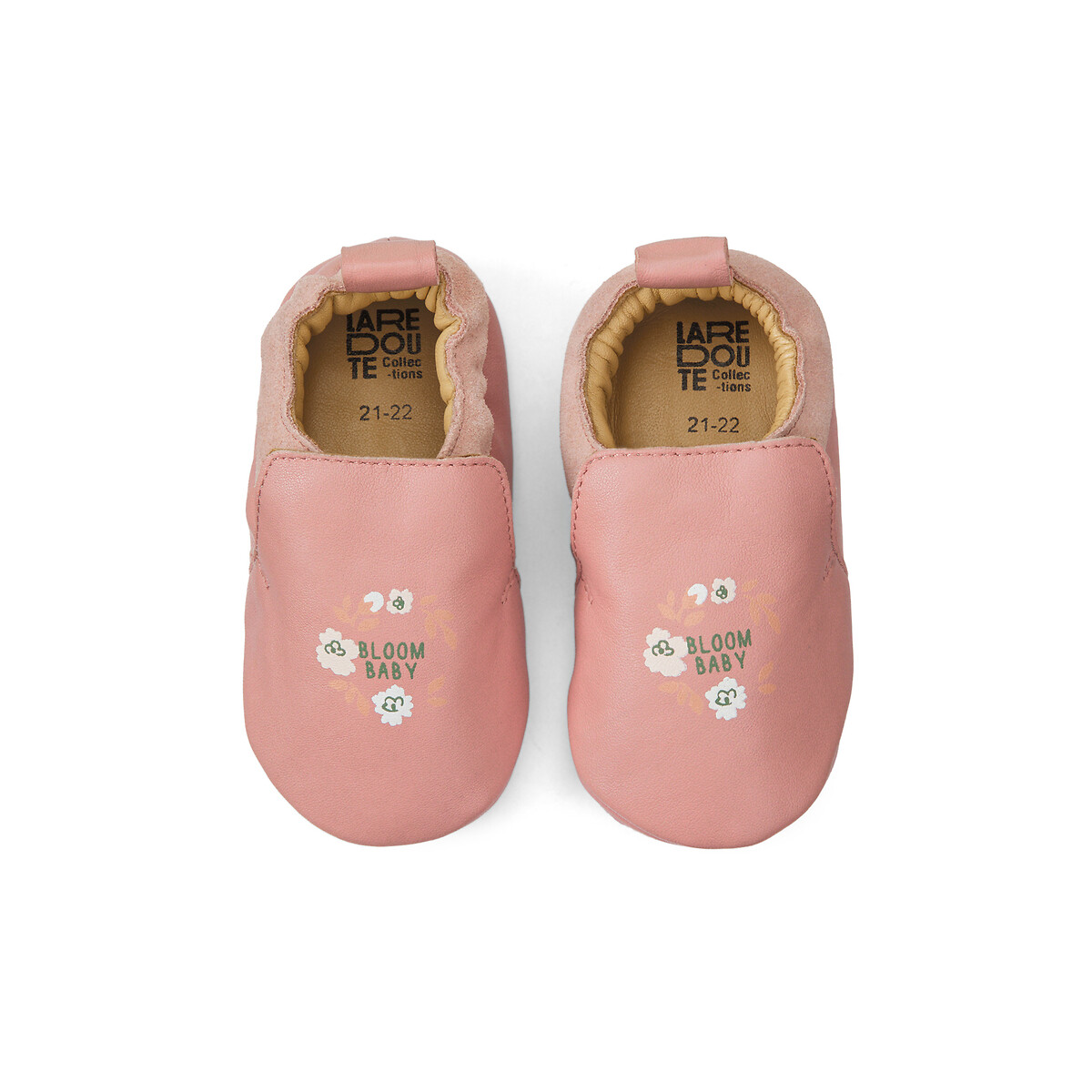 COLEÇÕES LA REDOUTE<br>Sapatos de pele com motivos florais