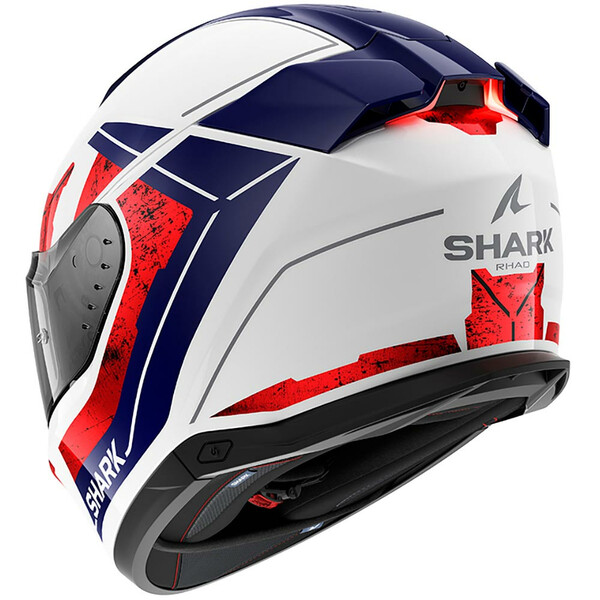 Shark - Casque Skwal i3 Rhad Blanc brillant / Rouge / Bleu
