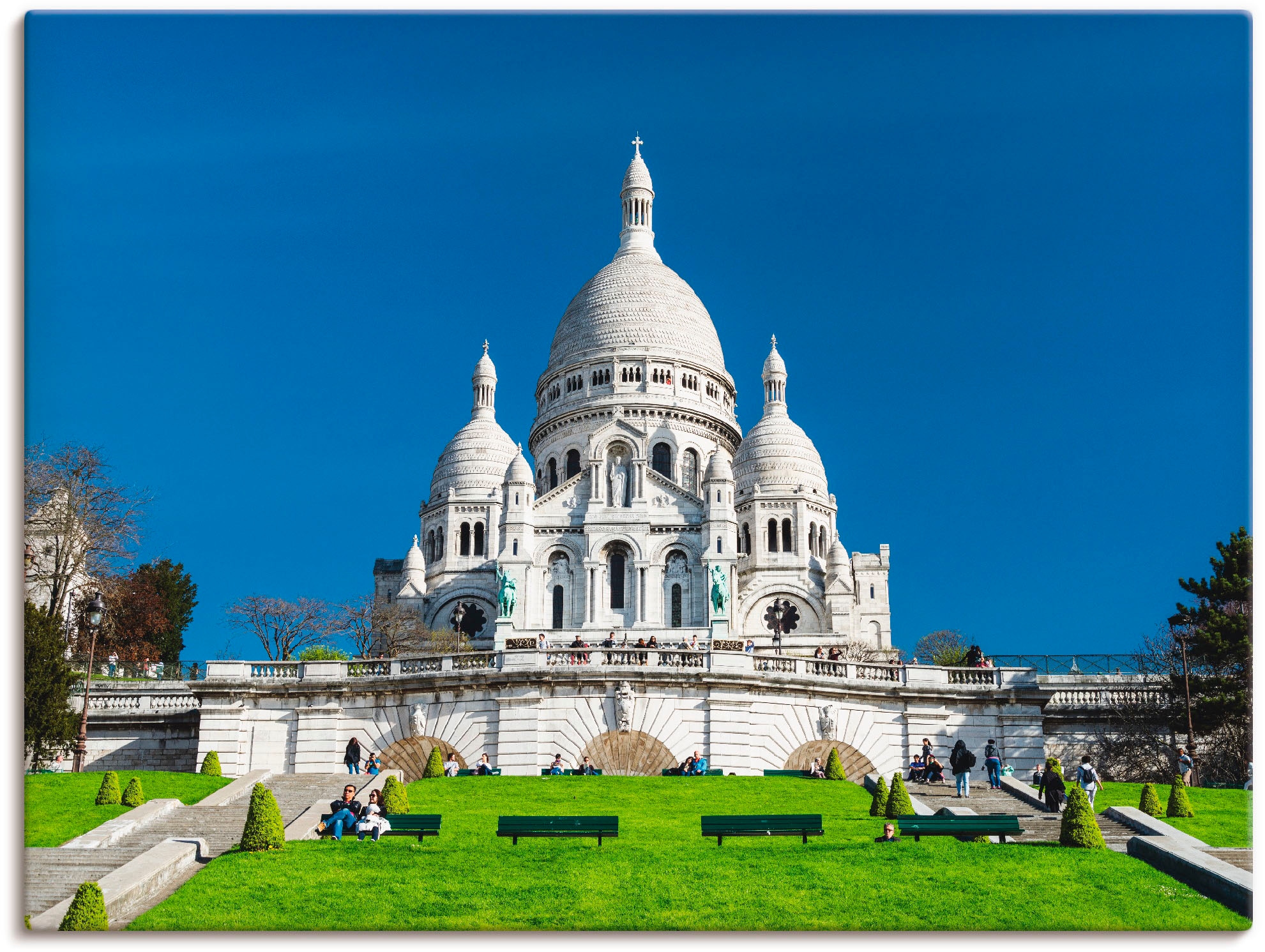 Artland Leinwandbild »Paris Sacre Coeur« Gebäude 1 Stk. tlg. auf Keilrahmen gespannt