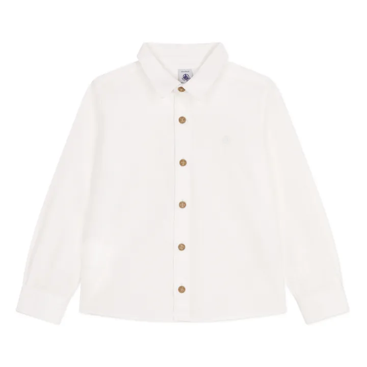Petit Bateau Chemise Moda Toile Piquée | Blanc