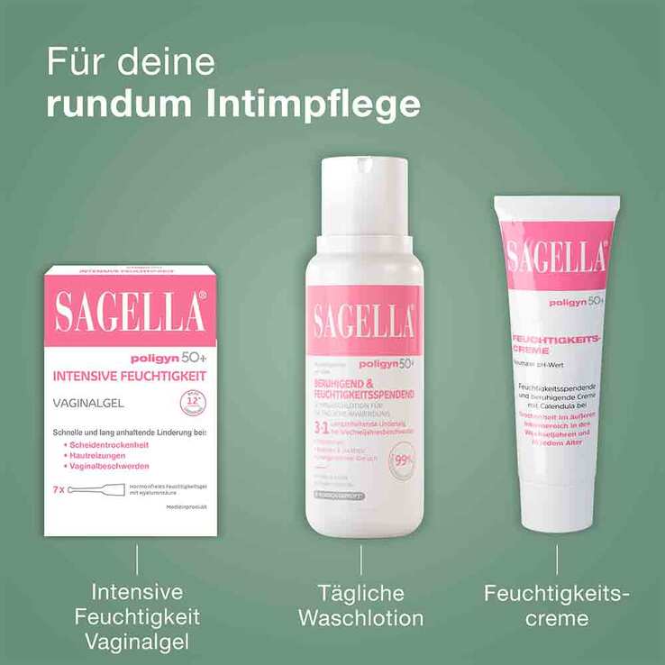 Sagella poligyn 50 + intensive Feuchtigkeit Ovula, 10 St