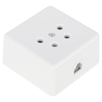 Q-Link telefoon contactdoos opbouw modulair 4 polig wit