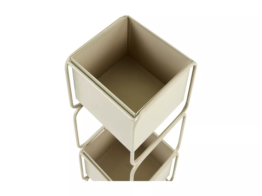 Support de pots COTINUS Métal 20 cm Beige