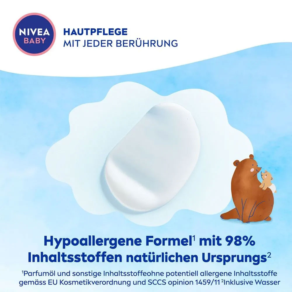 (200ml) Lotion Sanft & Leicht Baby Pflege Creme Körperlotion mit Mandelöl / Vitamine (80519)