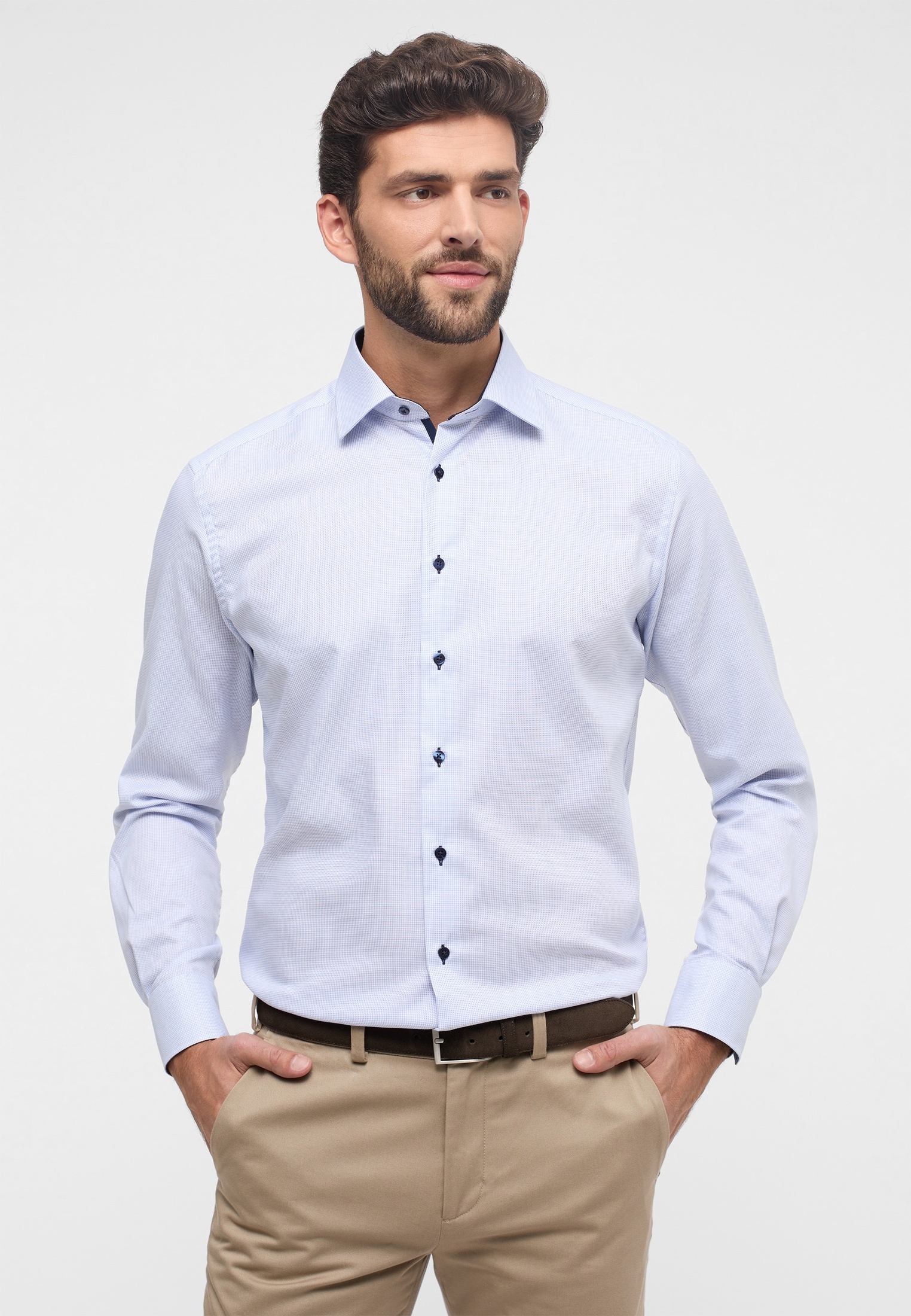 Eterna Langarmhemd »MODERN FIT«, NON IRON (bügelfrei)