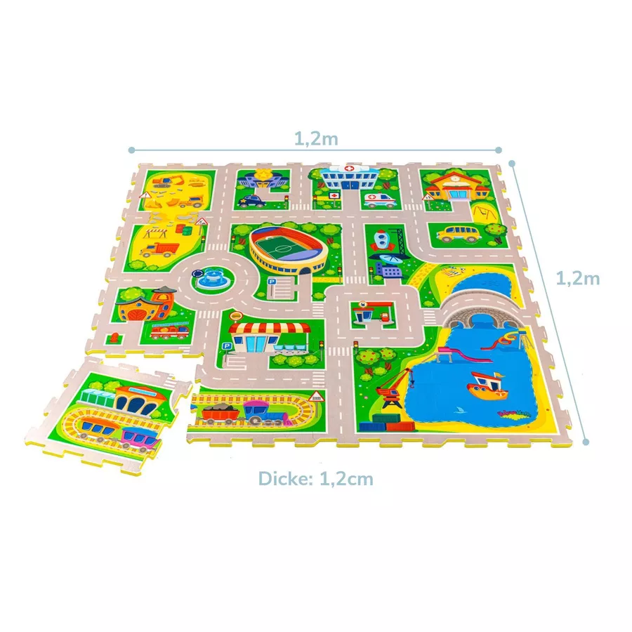 Hakuna Matte Puzzlematte  - City (120 x 120 cm)