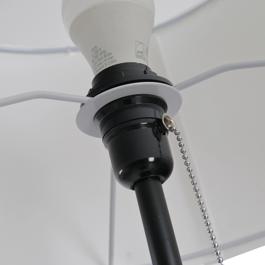 HOMCOM Tripod-Stehlampe schwarz, weiß