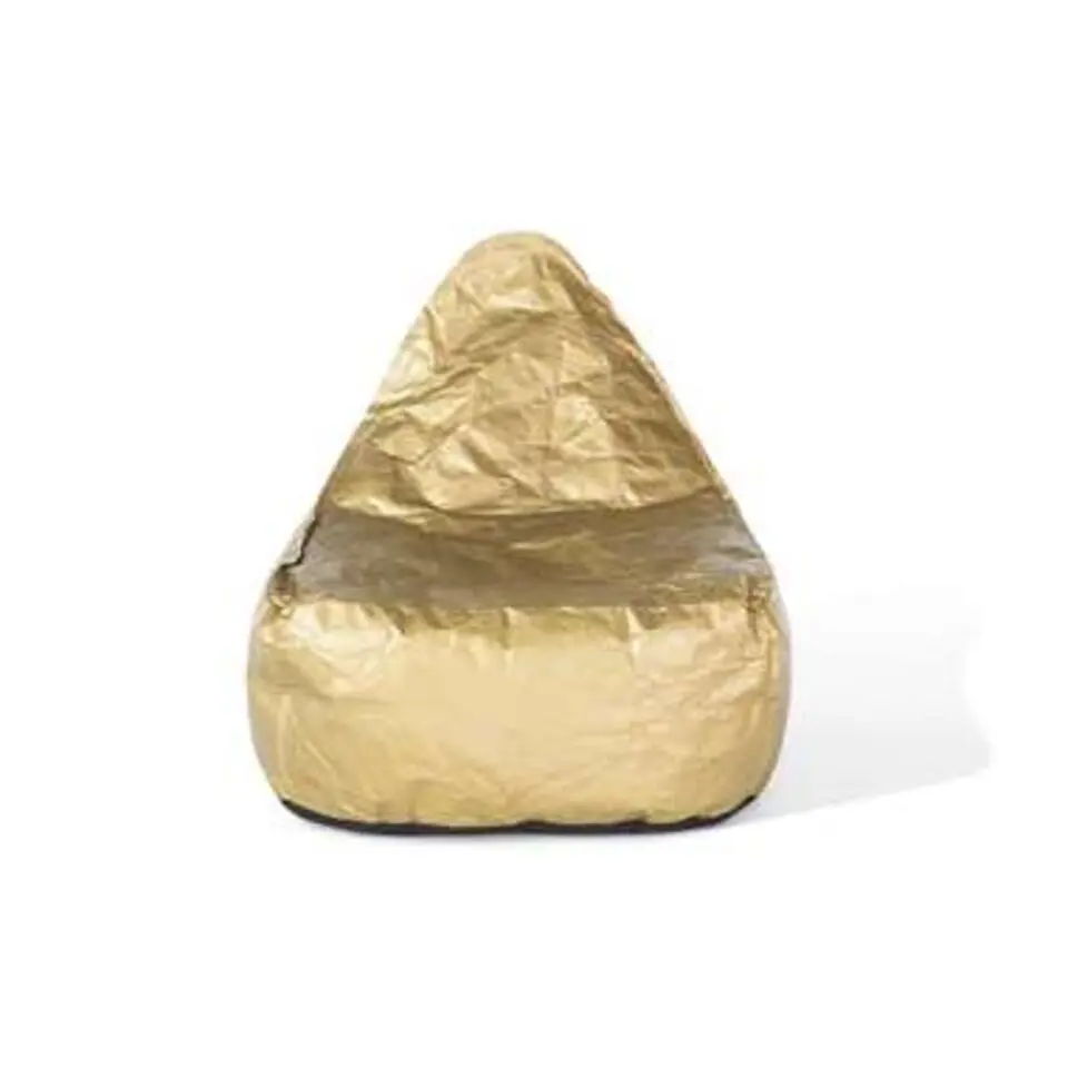 Beliani Zitzak DROP - Goud synthetisch materiaal