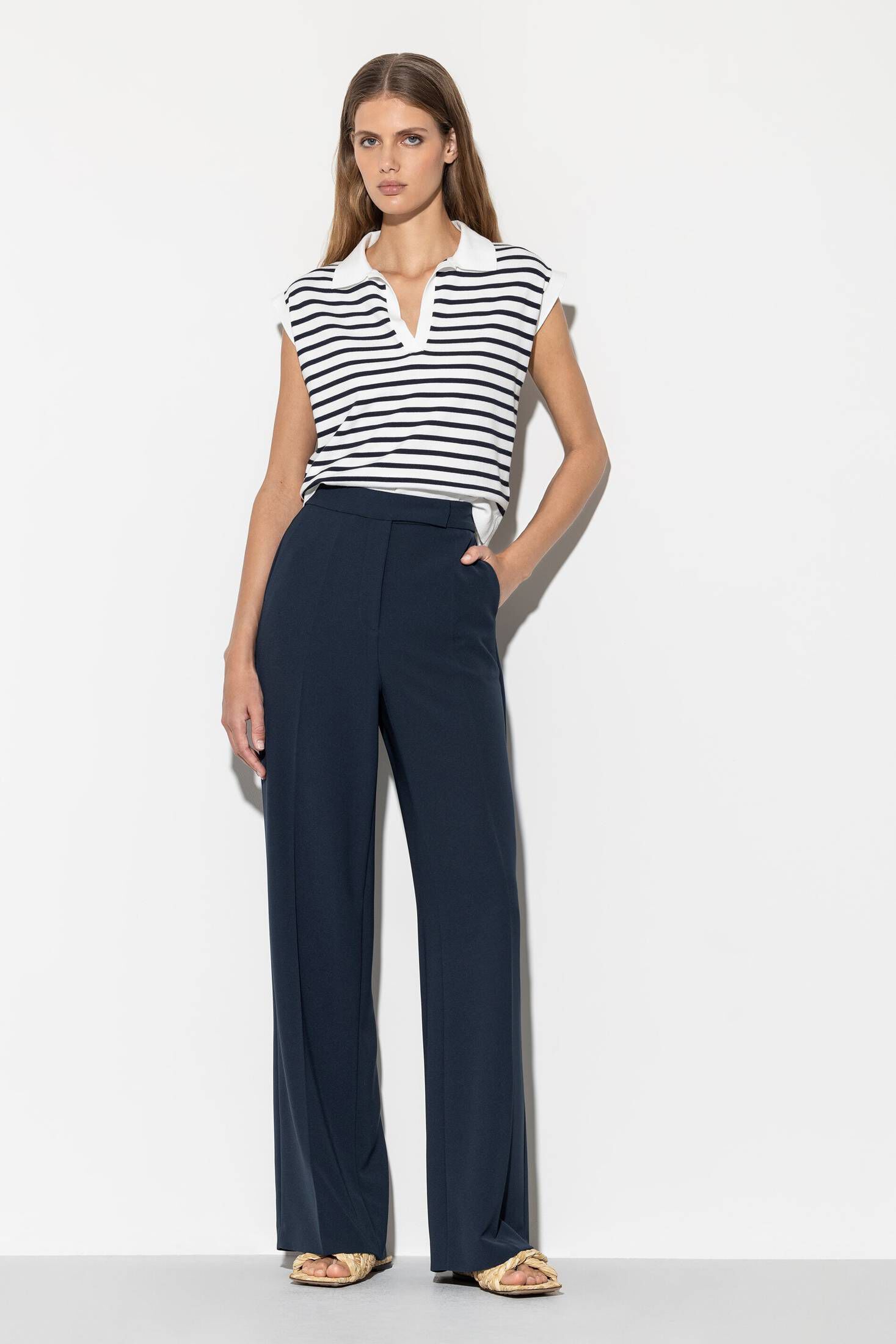 Luisa Cerano| Damen Hose Marlenehose