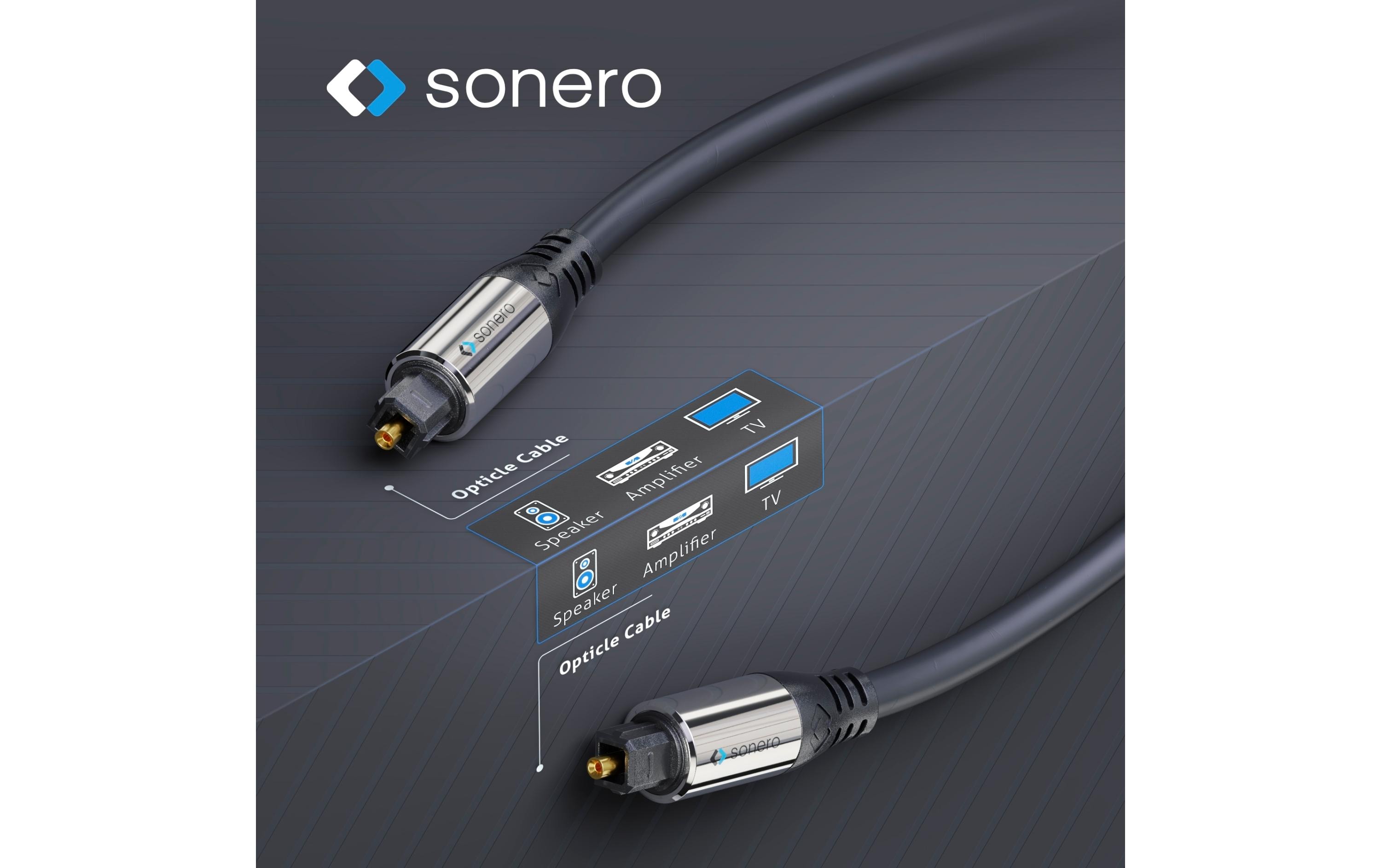 Audio-Kabel Toslink - Toslink 10 msonero Optisches Audio Kabel