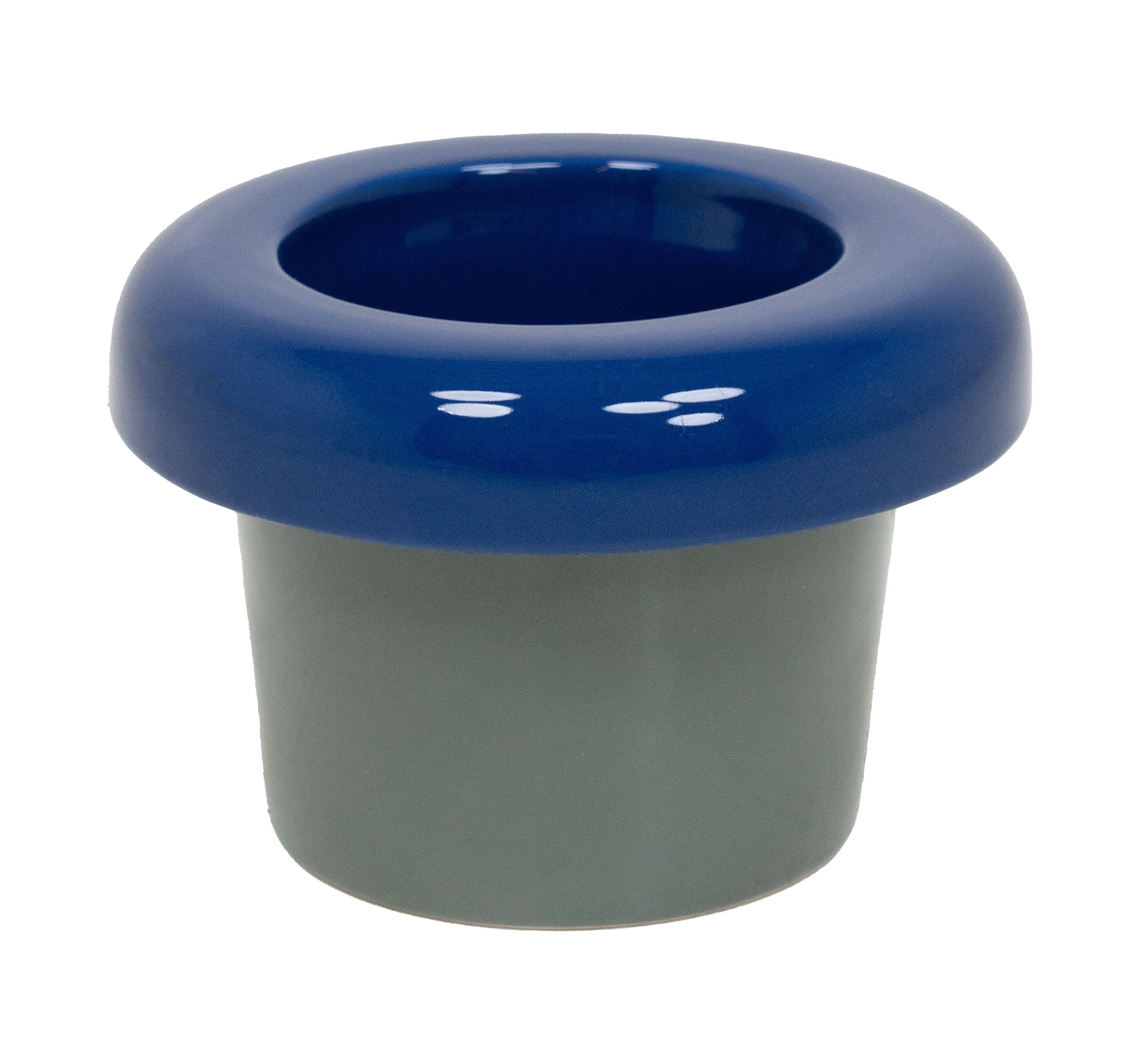 HOMEWORKS Pflanzentopf - Grün / Blau / H: 10.6 cm