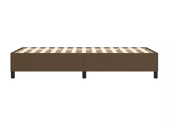 Sommier à lattes de lit Marron foncé 90x200 cm Tissu