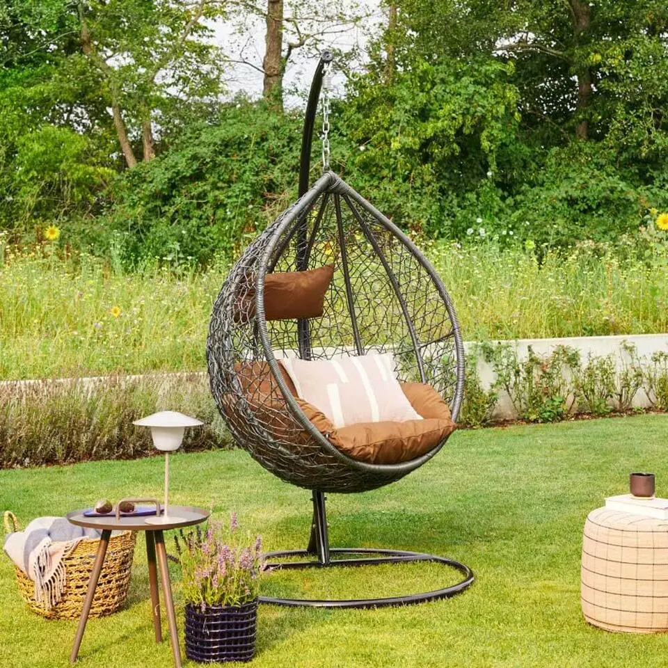 HOME DELUXE Hangstoel CIELO Bruin
