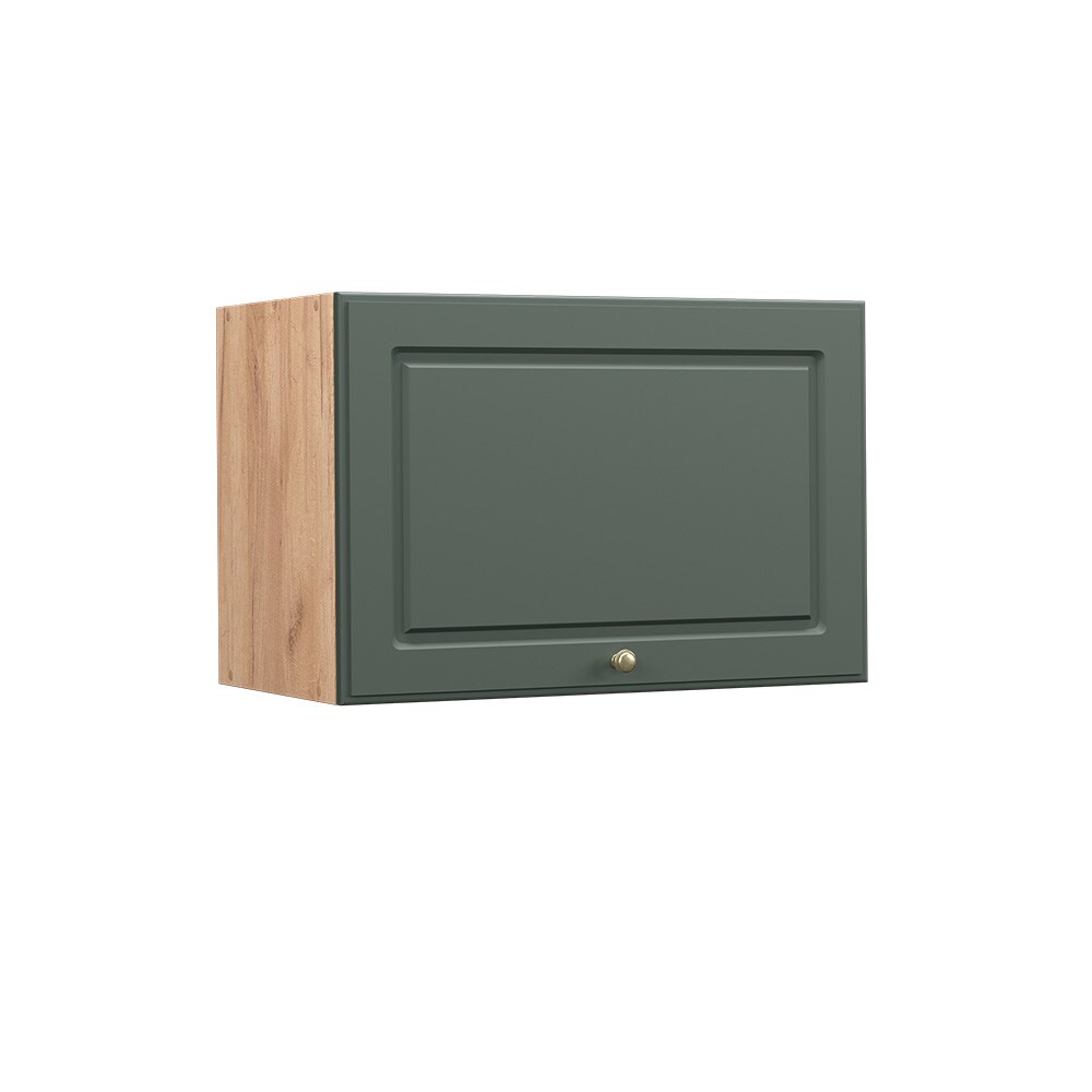 Vicco Hängeschrank Küchenschrank Küchenmöbel Fame-Line Eiche Grün-Gold Landhaus 60 cm Küche Einbauküche Hängeschrank Klapptür Dunstabzugshaube Küchenzeile