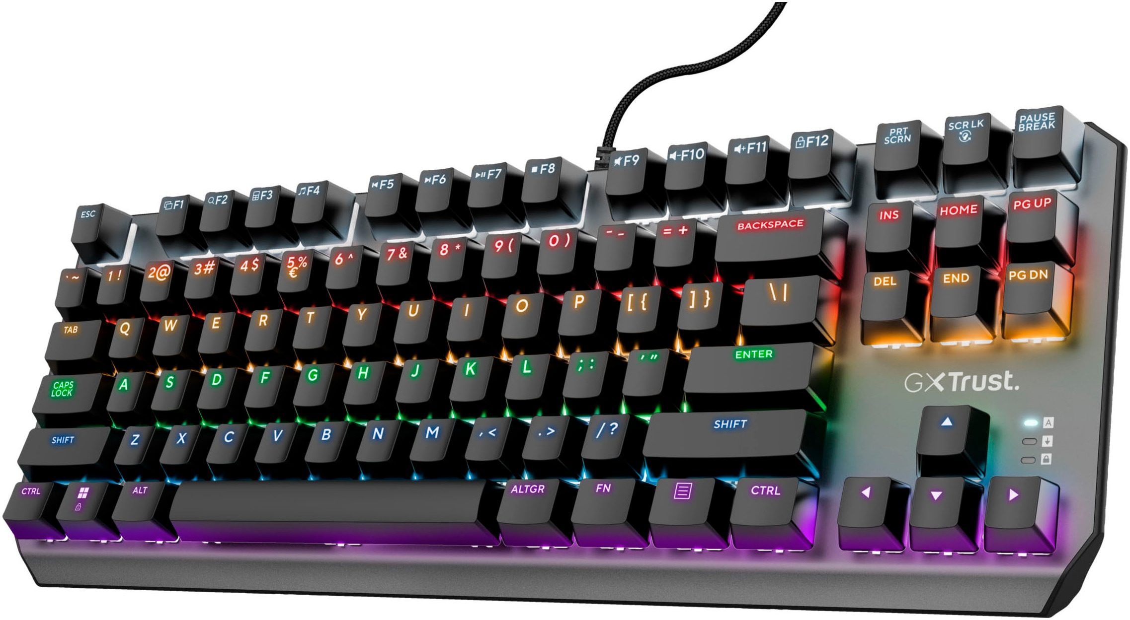 Trust Gaming-Tastatur »GXT 834 Callaz« (Fn-Tasten | Multimedia-Tasten)