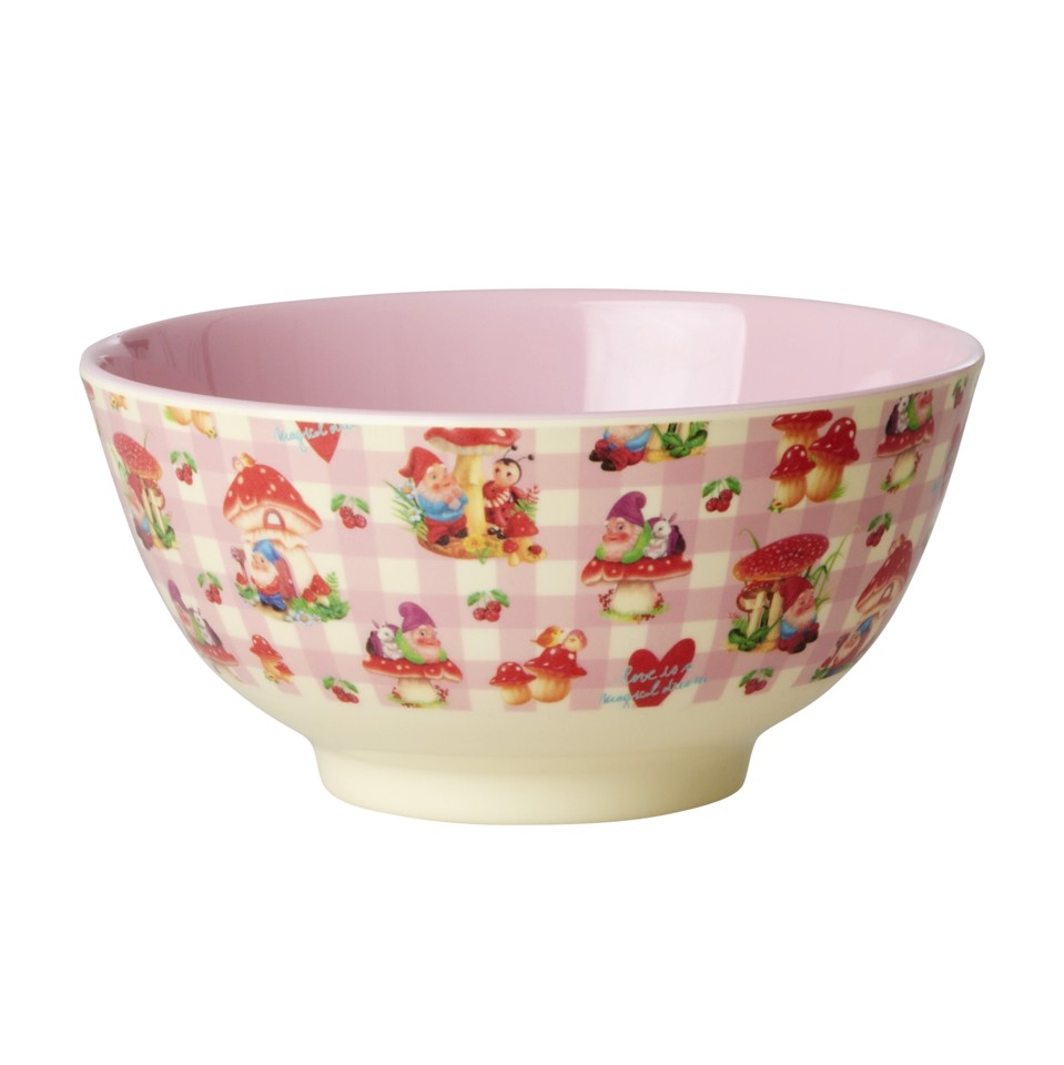 Rice - Melamine Bowl Therapy Gnome Print
