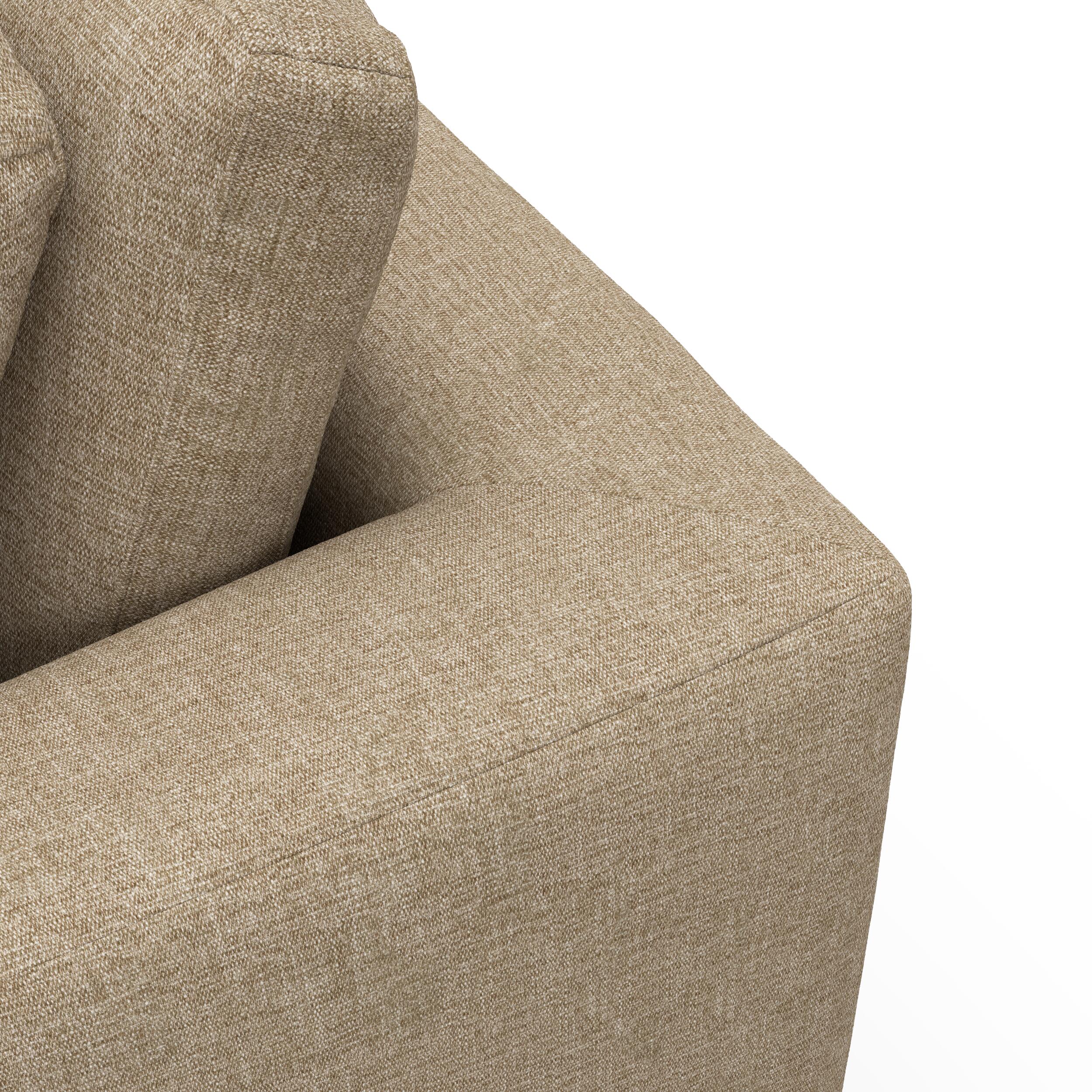 Angolo højrevendt sofa med pufafslutning