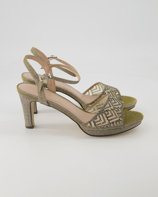 Menbur Sandale Sandalen in Silber