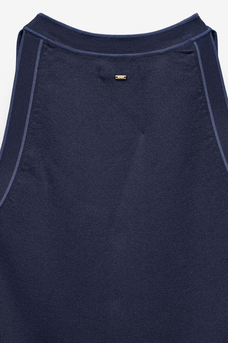 TOP HALTER EM MALHA