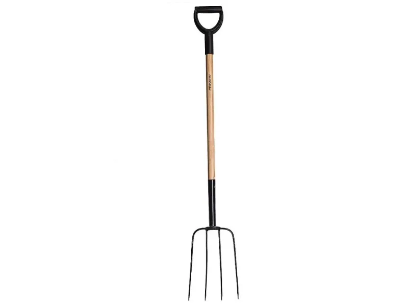 FISKARS FORKS WOODEN SHAFT 4 TINES 250