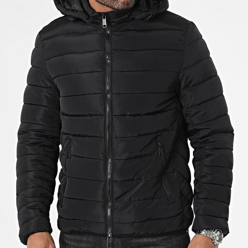 Doudoune Capuche Noir