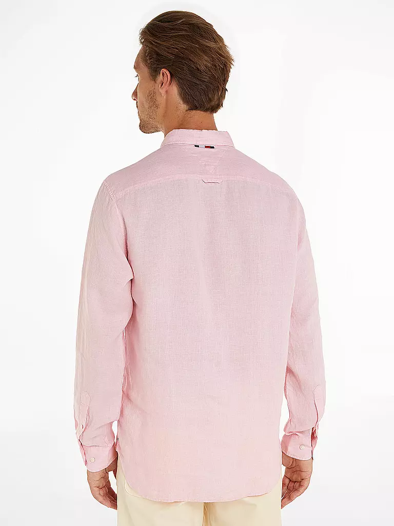 TOMMY HILFIGER Leinenhemd  rosa
