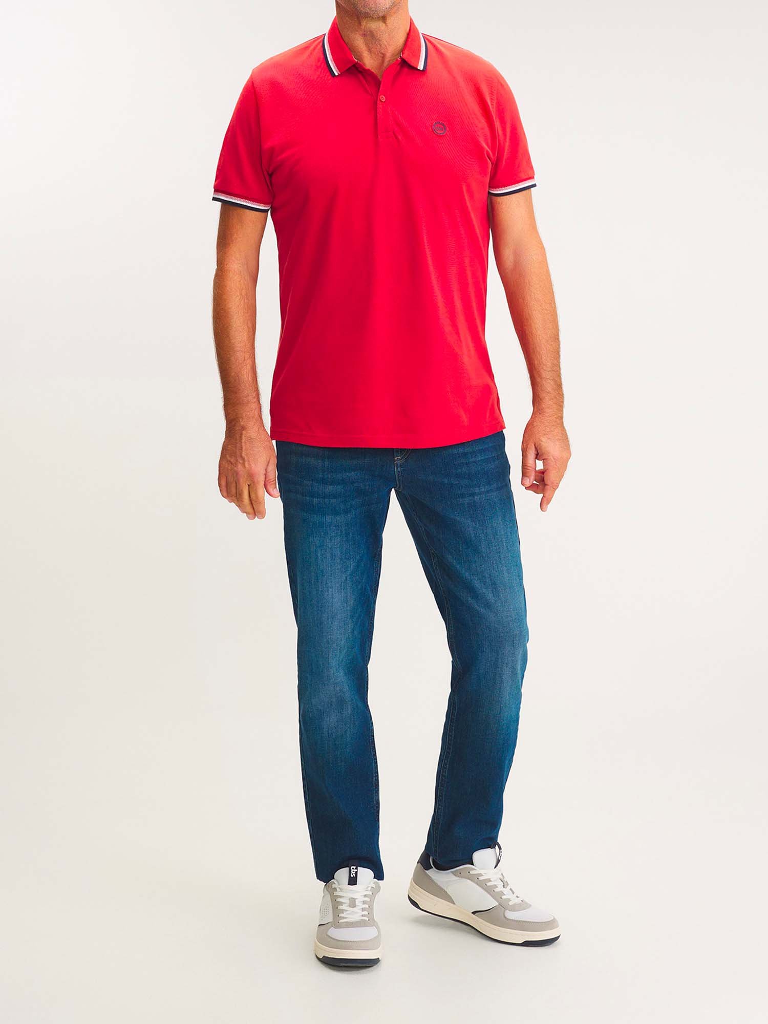 Polo Homme Coton Biologique Rouge